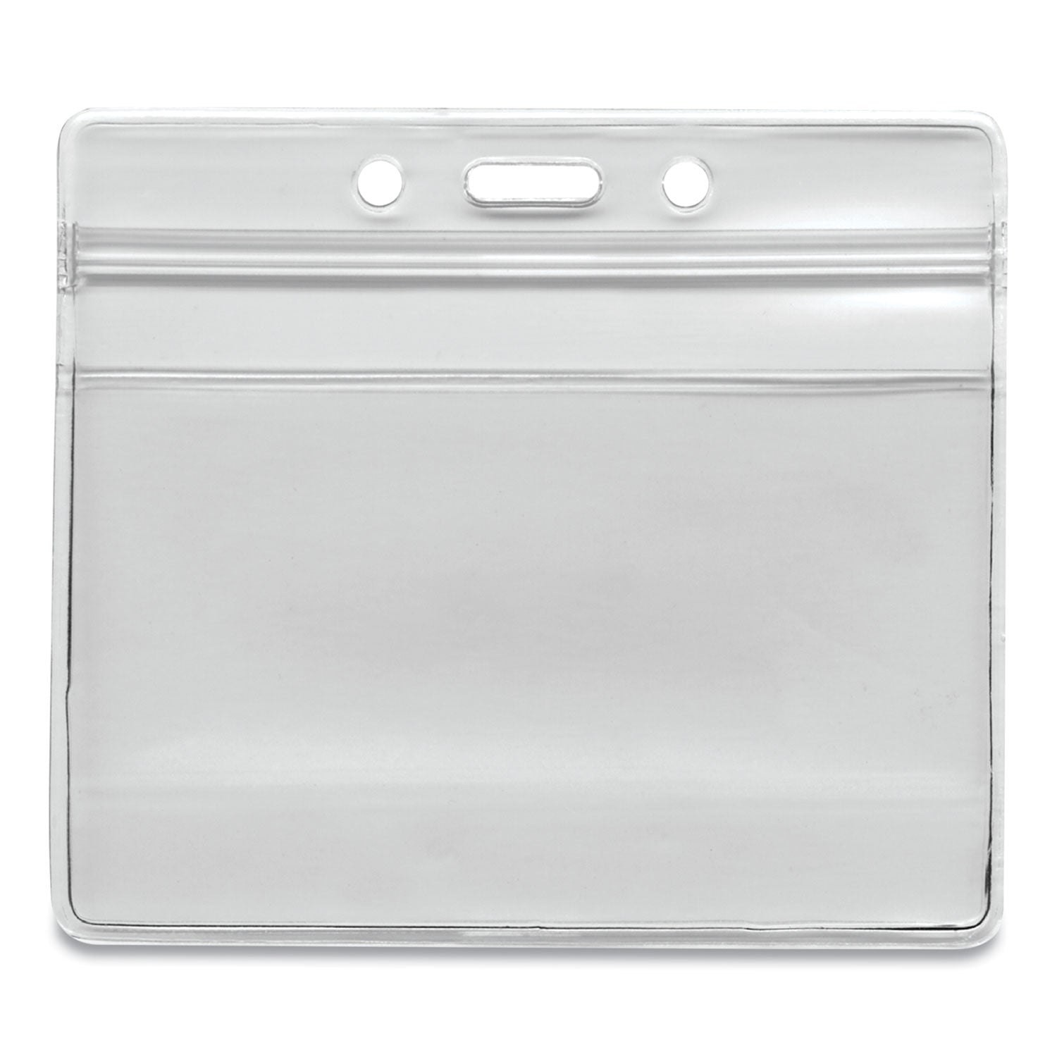 Re-sealable Badge Holders, Horizontal, Frosted