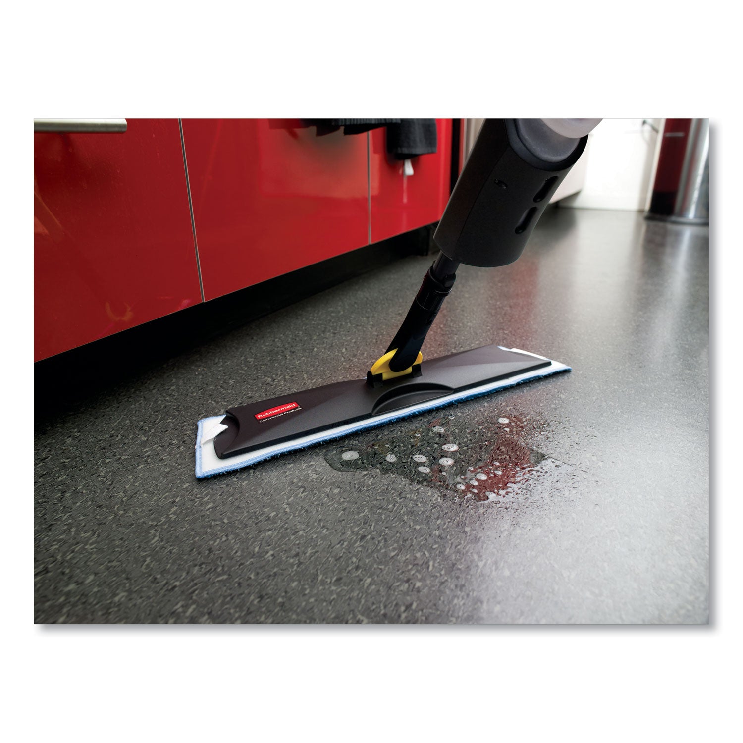 4.50" Width x 3.50" Height MicroFiber Head - 52" Length Handle - Ergonomic Thumb-activated Trigger - Black - 1 Each
