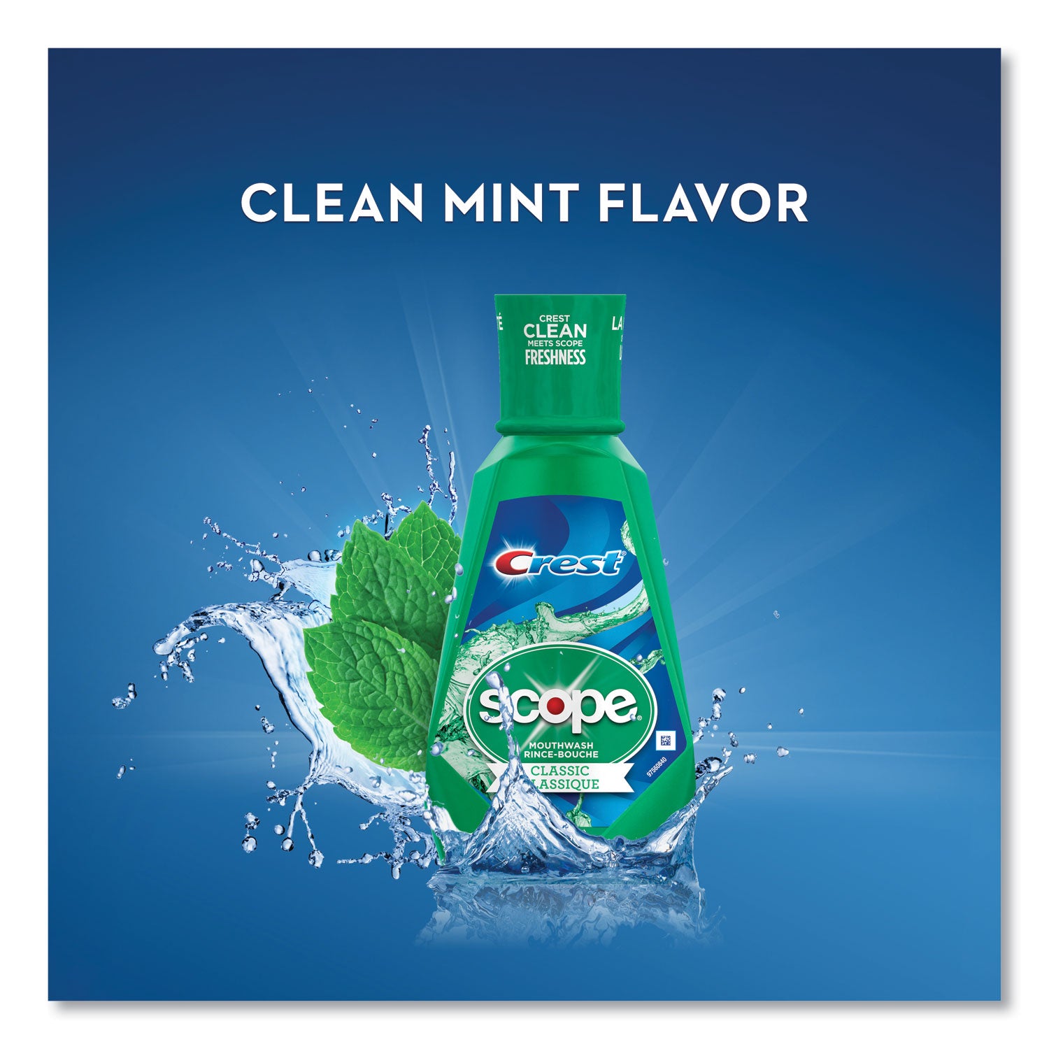 Crest Scope Classic Mouthwash - For Bad Breath - Mint - 1.06 quart - 1 Each