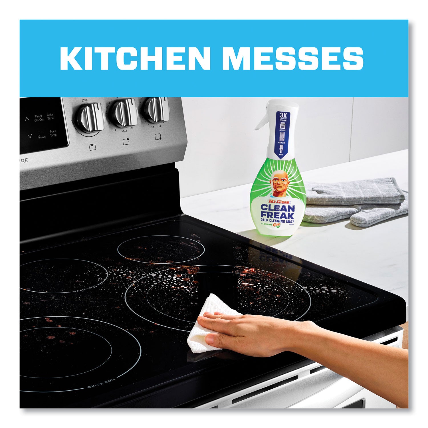Mr. Clean Deep Cleaning Mist - 16 fl oz (0.5 quart) - Gain Scent - Easy to Use, Disinfectant, Deodorize - Multi - 1 Each