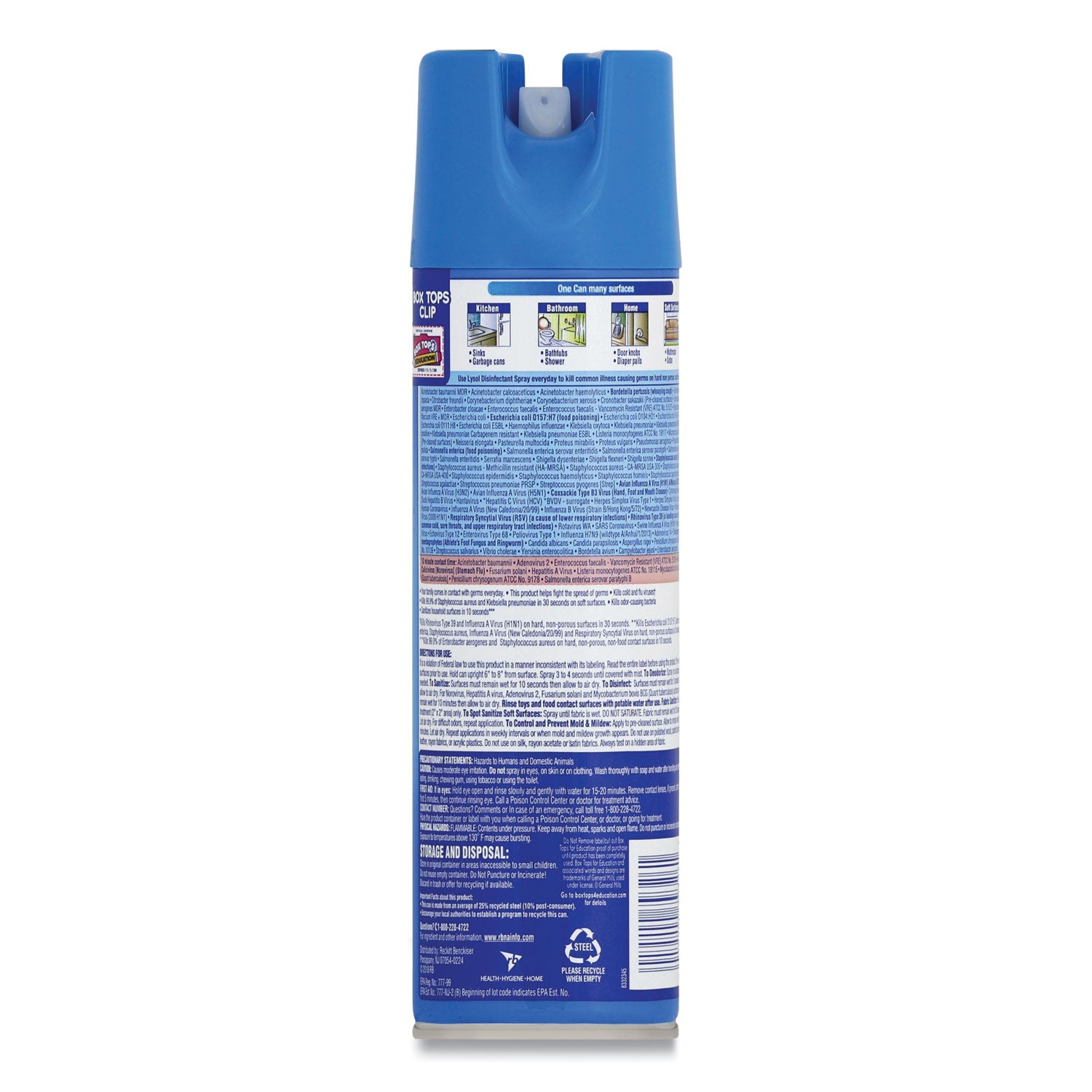 Lysol Spring Waterfall Disinfectant Spray - 19 fl oz (0.6 quart) - Waterfall Scent - Disinfectant, Antibacterial - 1 Each