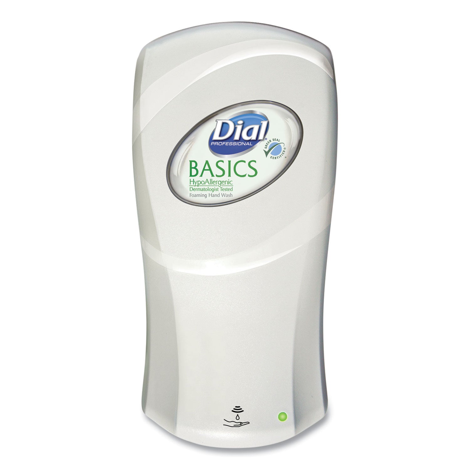 Dial FIT Touch-Free Dispenser - Automatic - 1.06 quart Capacity - Support 4 x D Battery - Refillable, Durable, Touch-free - Ivory - 1 Each
