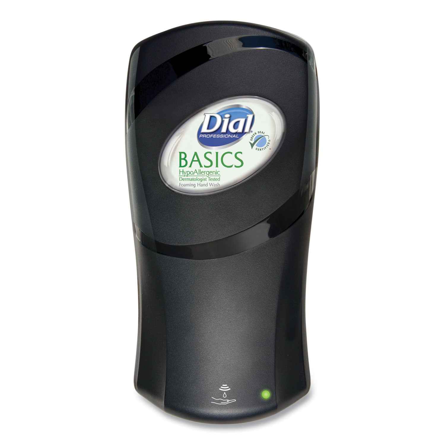 Dial FIT Touch-Free Dispenser - Automatic - 1.06 quart Capacity - Support 4 x D Battery - Refillable, Durable, Touch-free - Slate - 1 Each