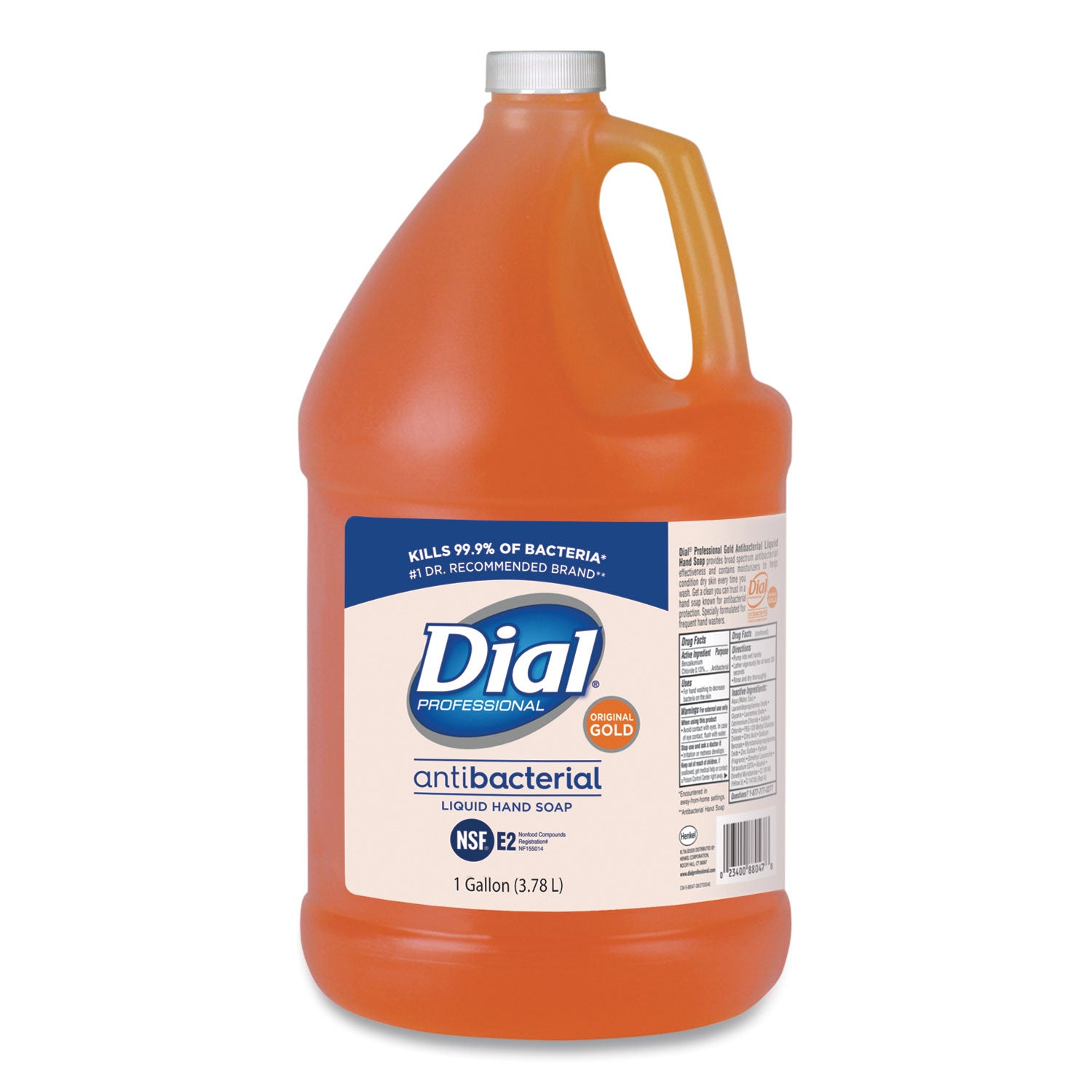 Dial Gold Antibacterial Liquid Hand Soap Refill - 1 gal - Skin, Hand - Antibacterial - 4 / Carton