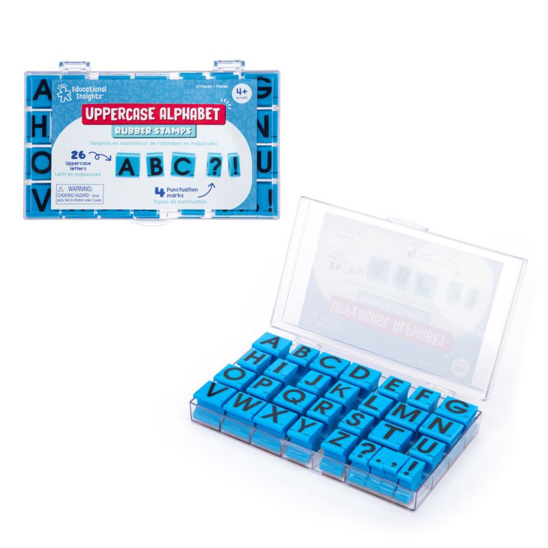 Alphabet Rubber Stamps—Uppercase 5/8"