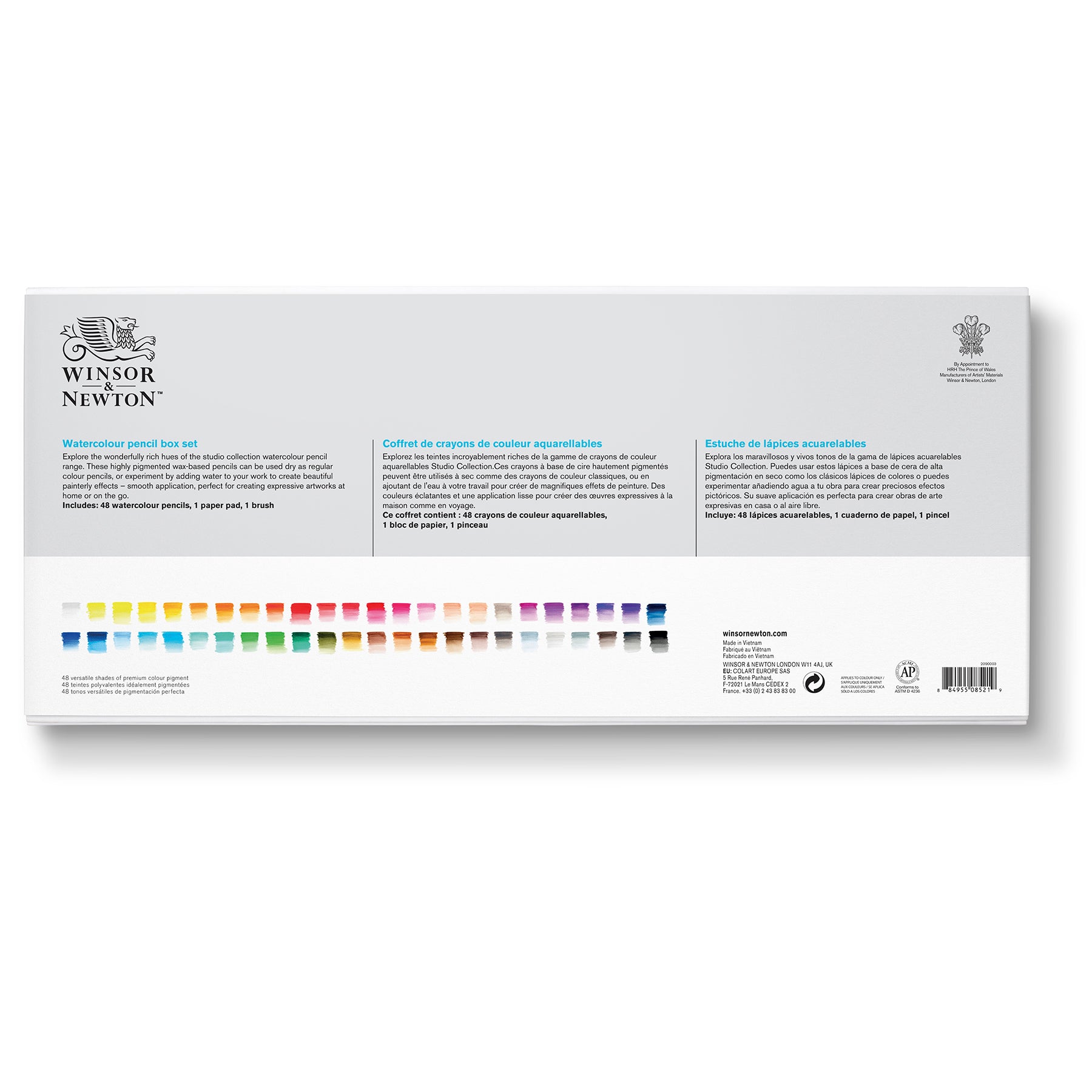 WN Studio Collection Watercolour Pencil Box Set - 50pc
