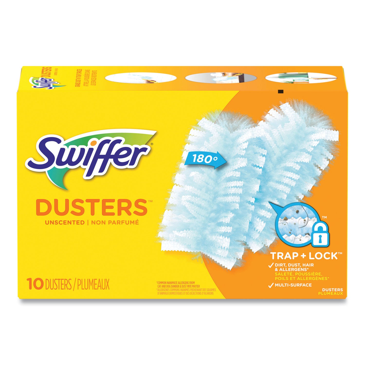 Swiffer Unscented Dusters Refills, Fiber, Blue, 10/Box, 4 Boxes per Carton