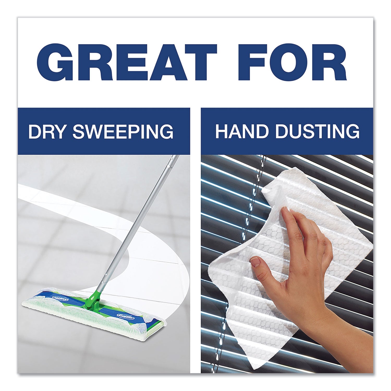 Dry Refill Cloths, 10.63" x 8", White, 32/Box