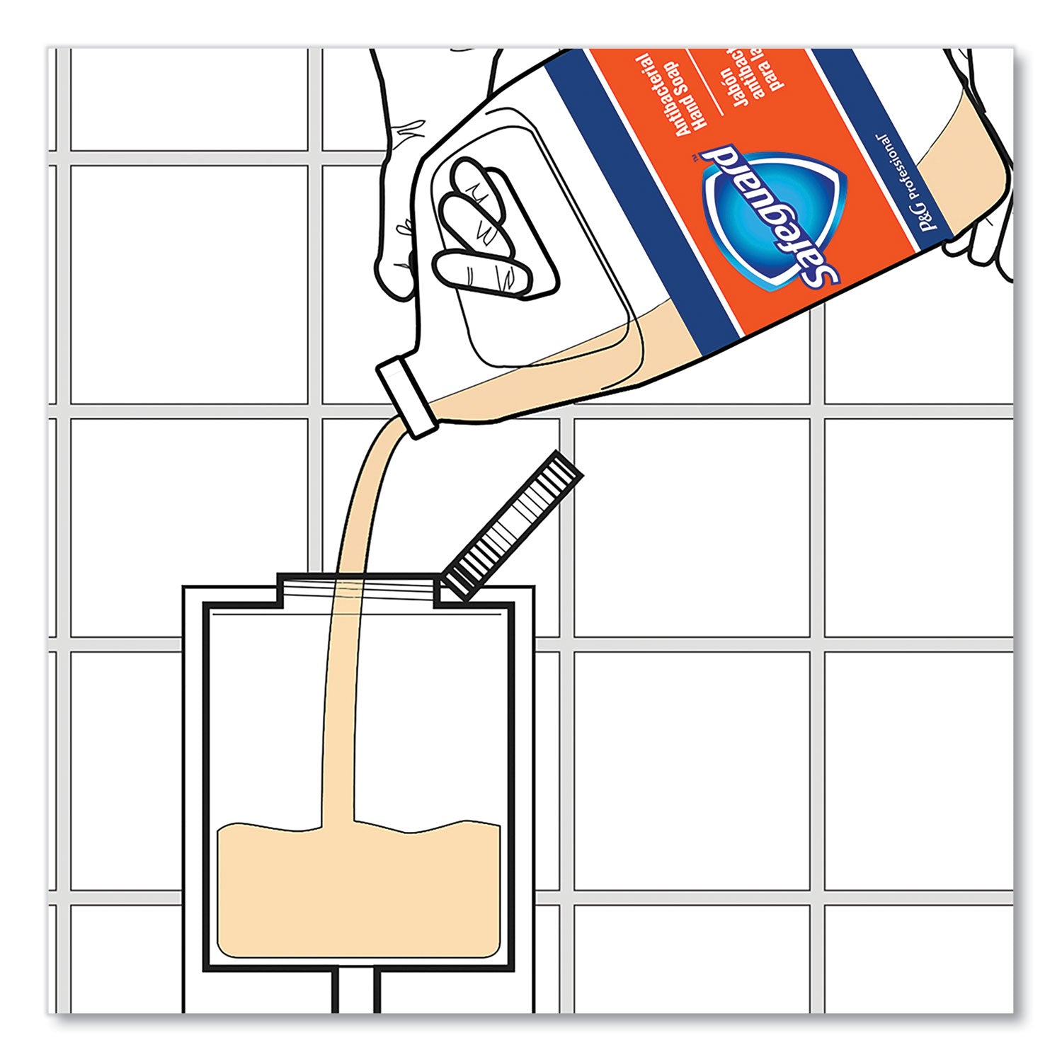 1 gal - Bacteria Remover, Dirt Remover, Kill Germs - Hand - Moisturizing - Antibacterial - Peach - Rich Lather - 1 Carton