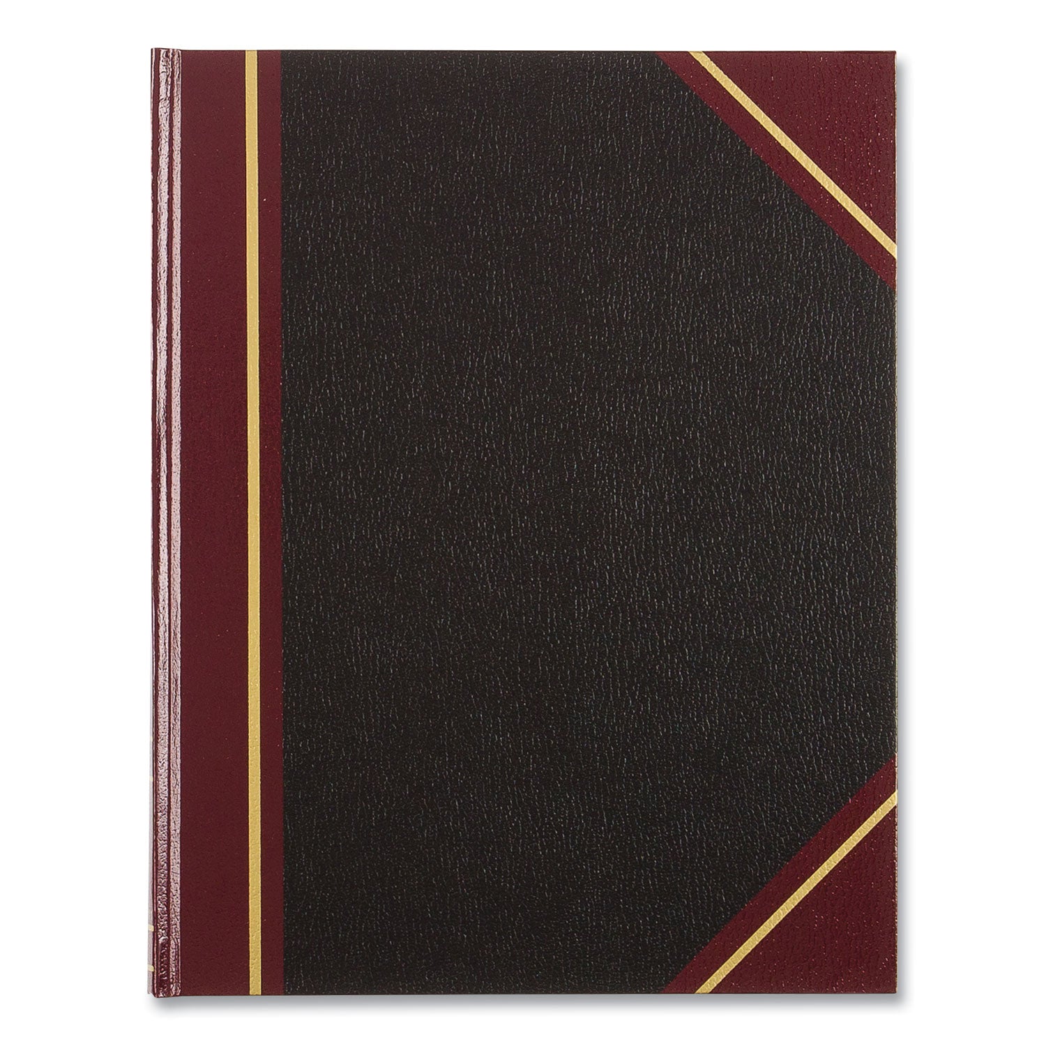 Rediform Black Texhide Cover Record Books - 150 Sheet(s) - Thread Sewn - 8.37" x 10.37" Sheet Size - Black - Green Sheet(s) - Brown, Green Print Color - Black Cover - Recycled - 1 Each