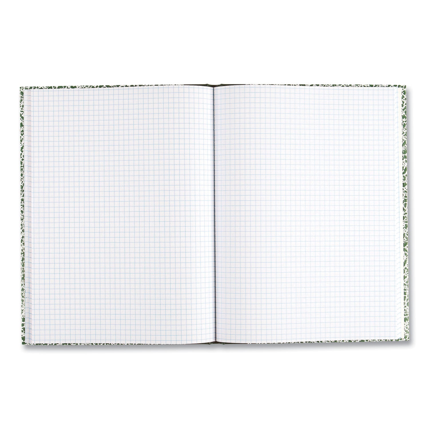 Rediform Lab Composition Notebook - 96 Sheets - Sewn - 7 7/8" x 10 1/8" Sheet Size - White Paper - Green Marble Cover - Recycled - 1 Each