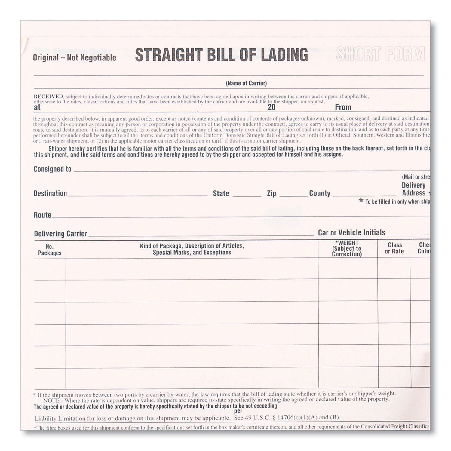 3 Part - Carbonless Copy - 8.50" x 7" Sheet Size - 2 x Holes - White Sheet(s) - Black Print Color - 250 / Pack