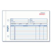 50 Sheet(s) - Stapled - 2 Part - Carbonless Copy - 7.87" x 5.50" Sheet Size - 2 x Holes - White, Yellow - Blue, Red Print Color - 1 Each