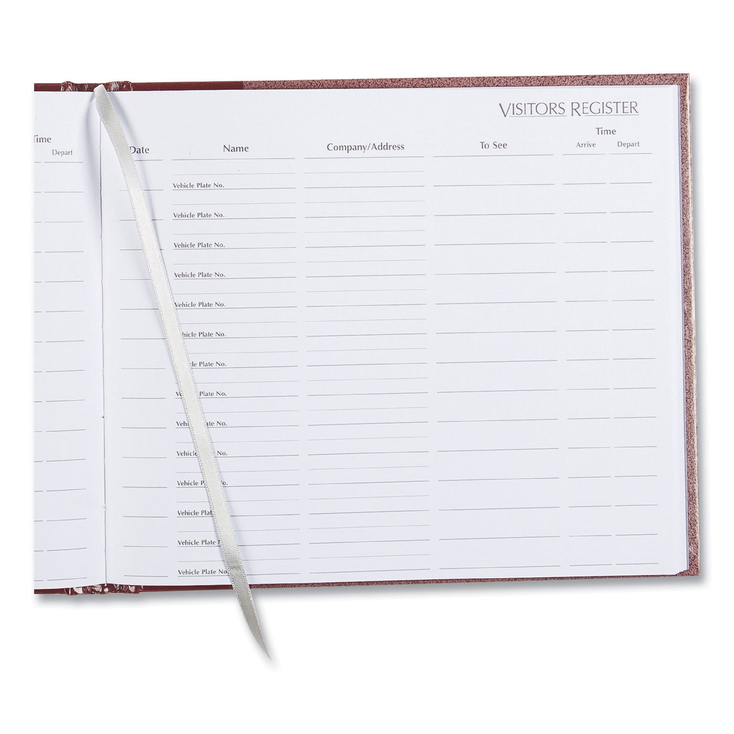 128 Sheet(s) - Thread Sewn - 9.87" x 8.50" Sheet Size - Burgundy - White Sheet(s) - Burgundy Cover - Recycled - 1 Each
