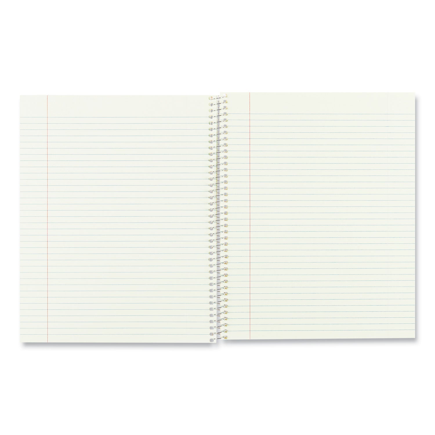80 Sheets - Coilock - Ruled Red Margin - 16 lb Basis Weight - 8" x 10" Sheet Size - Green Paper - Brown Board Cover - Micro Perforated, Subject, Punched - 1 Each