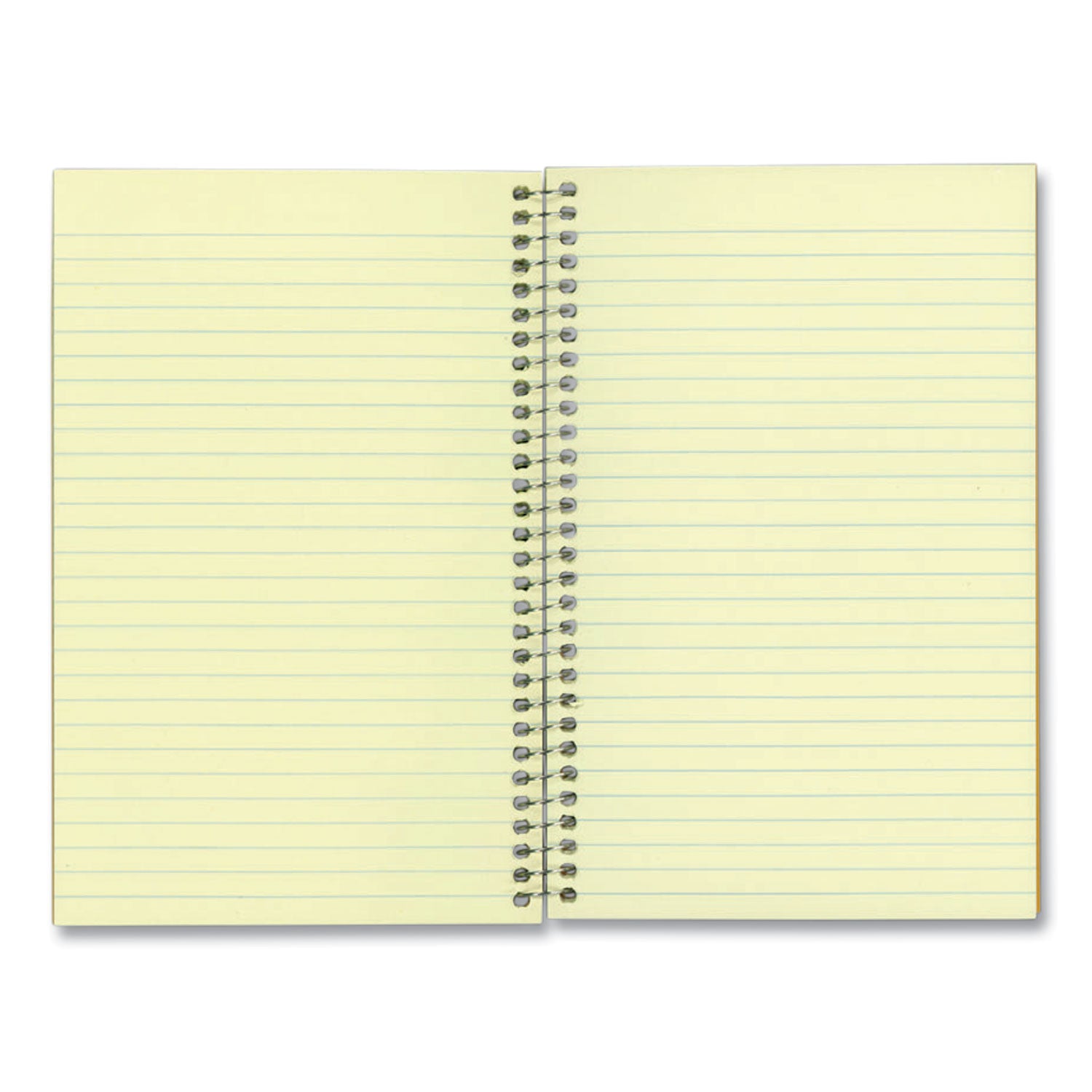 Rediform Brown Board 1-Subject Notebooks - 80 Sheets - Coilock - Red Margin - 16 lb Basis Weight - 5" x 7 3/4" Sheet Size - Green Paper - Brown Board Cover - Micro Perforated, Subject, Punched - 1 Each