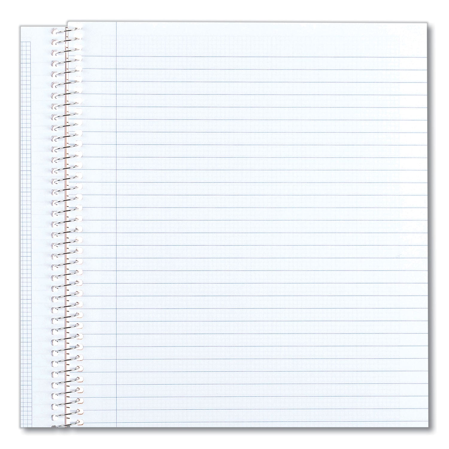 60 Sheets - Wire Bound - Both Side Ruling Surface - Light Blue Margin - 16 lb Basis Weight - Letter - 8 1/2" x 11" Sheet Size - White Paper - White Cover - Unpunched, Heavyweight, Hard Cover - 1 Each