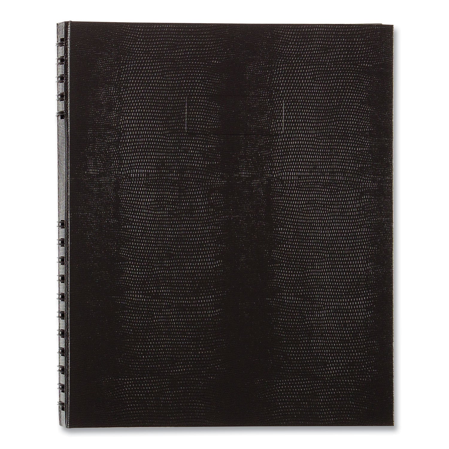 Daily - 7:00 AM to 8:30 PM - Half-hourly - 1 Day Double Page Layout - 11" x 8 1/2" Sheet Size - Twin Wire - Paper - Black Cover - Phone Directory, Pocket, Label, Acid-free, Address Directory, Pocket - 1 Each