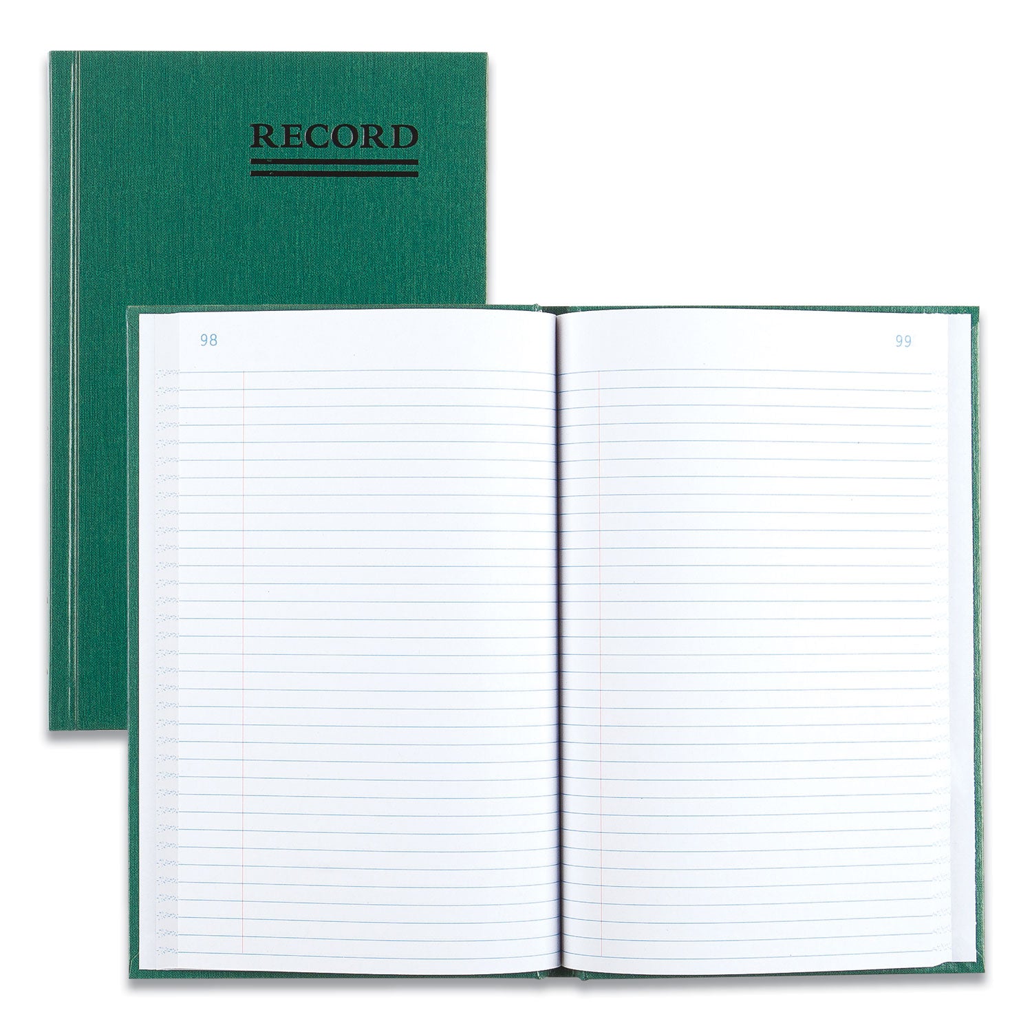 200 Sheet(s) - Gummed - 6.25" x 9.62" Sheet Size - Green - White Sheet(s) - Green Cover - Recycled - 1 Each