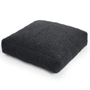 Jaxx Brio Large Décor Floor Pillow/Meditation Yoga Cushion, Shearling Faux Lamb, Black