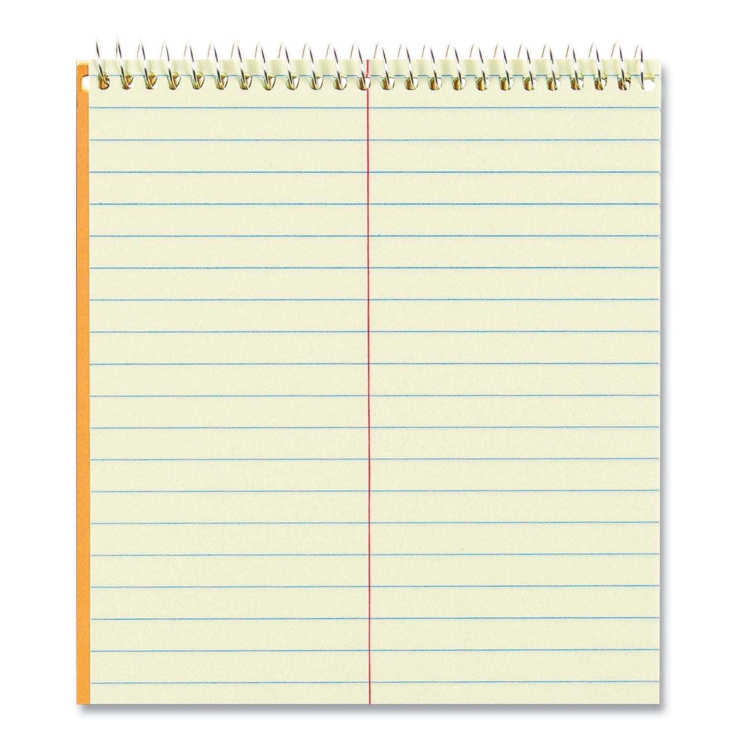 60 Sheets - Wire Bound - Light Blue Margin - 16 lb Basis Weight - 6" x 9" Sheet Size - Green Paper - Brown Cover - Unpunched, Subject - 1 Each