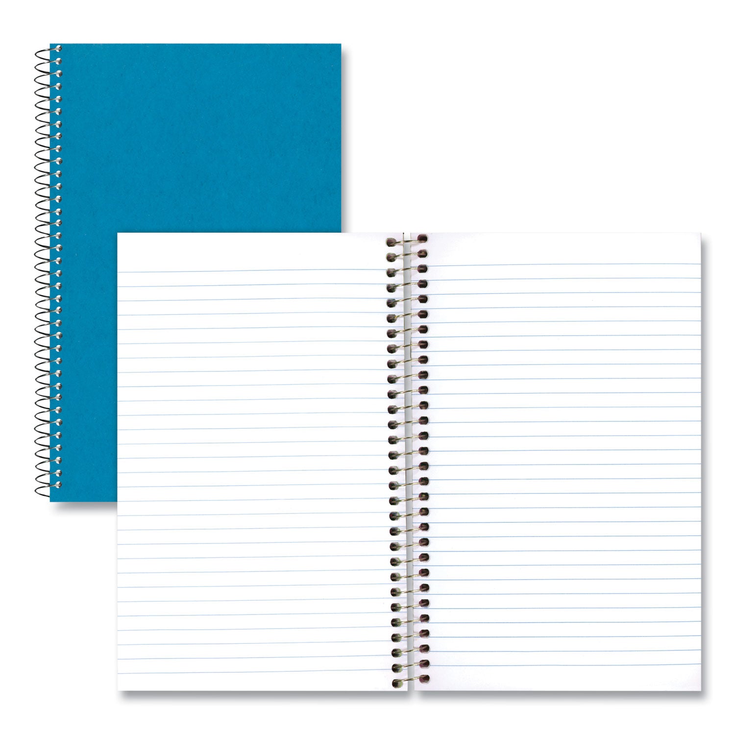 Rediform Kolor-Kraft 1-Subject Notebooks - 80 Sheets - Coilock - 16 lb Basis Weight - 6" x 9 1/2" Sheet Size - White Paper - Blue Cover - 1 Each