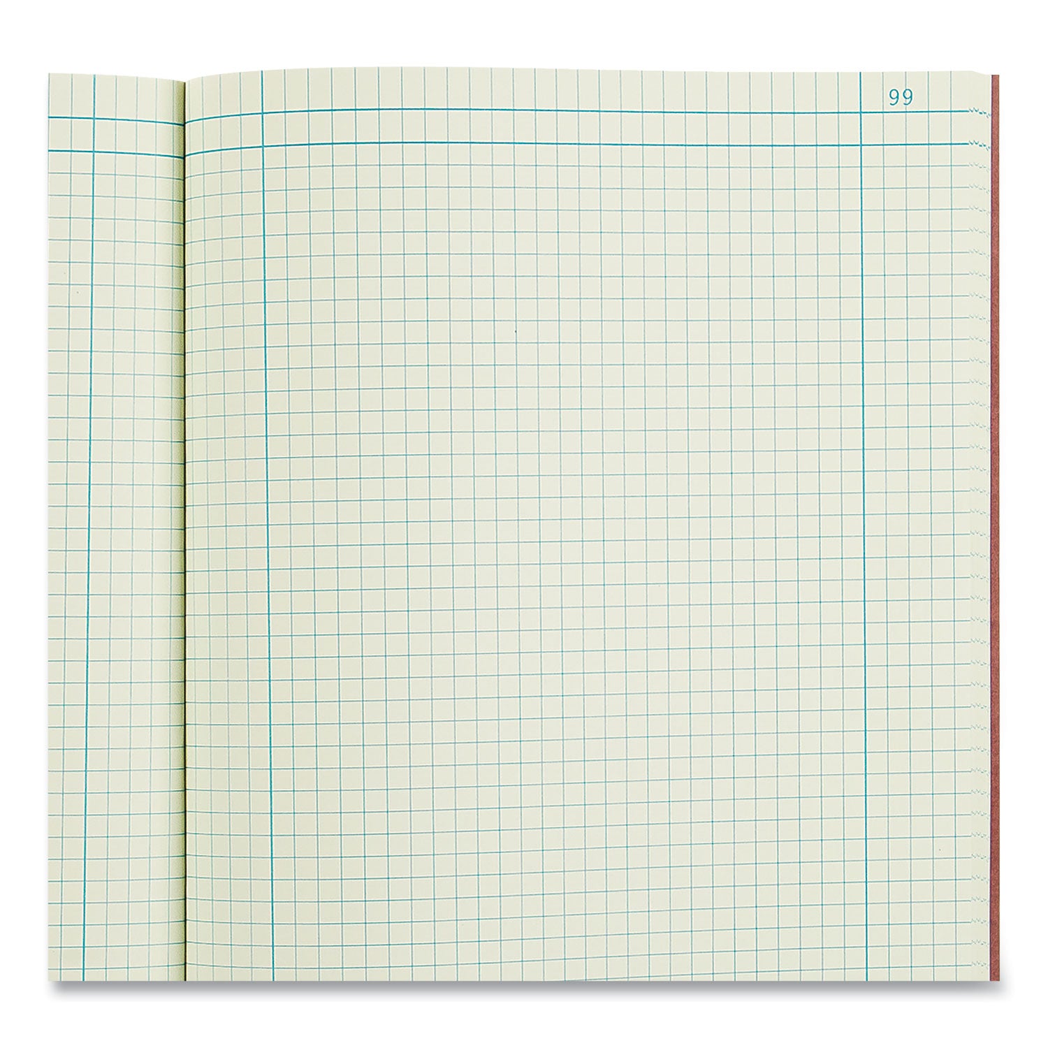 75 Sheets - Ruled Margin - 9 1/4" x 11 3/4" Sheet Size - Green Paper - Brown Pressboard Cover - Numbered - Recycled - 1 Each
