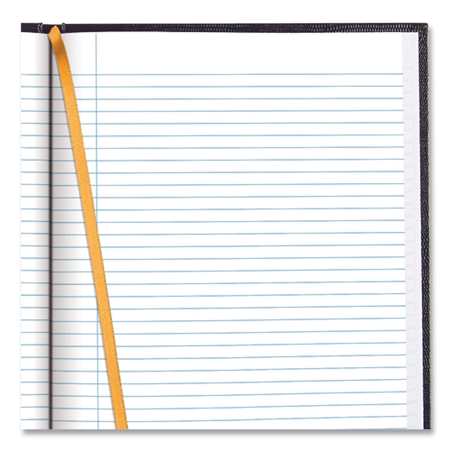 150 Sheets - Sewn - Ruled Margin - 18 lb Basis Weight - Letter - 8 1/2" x 11" Sheet Size - White Paper - Blue Textured Cover - Hard Cover - Recycled - 1 Each