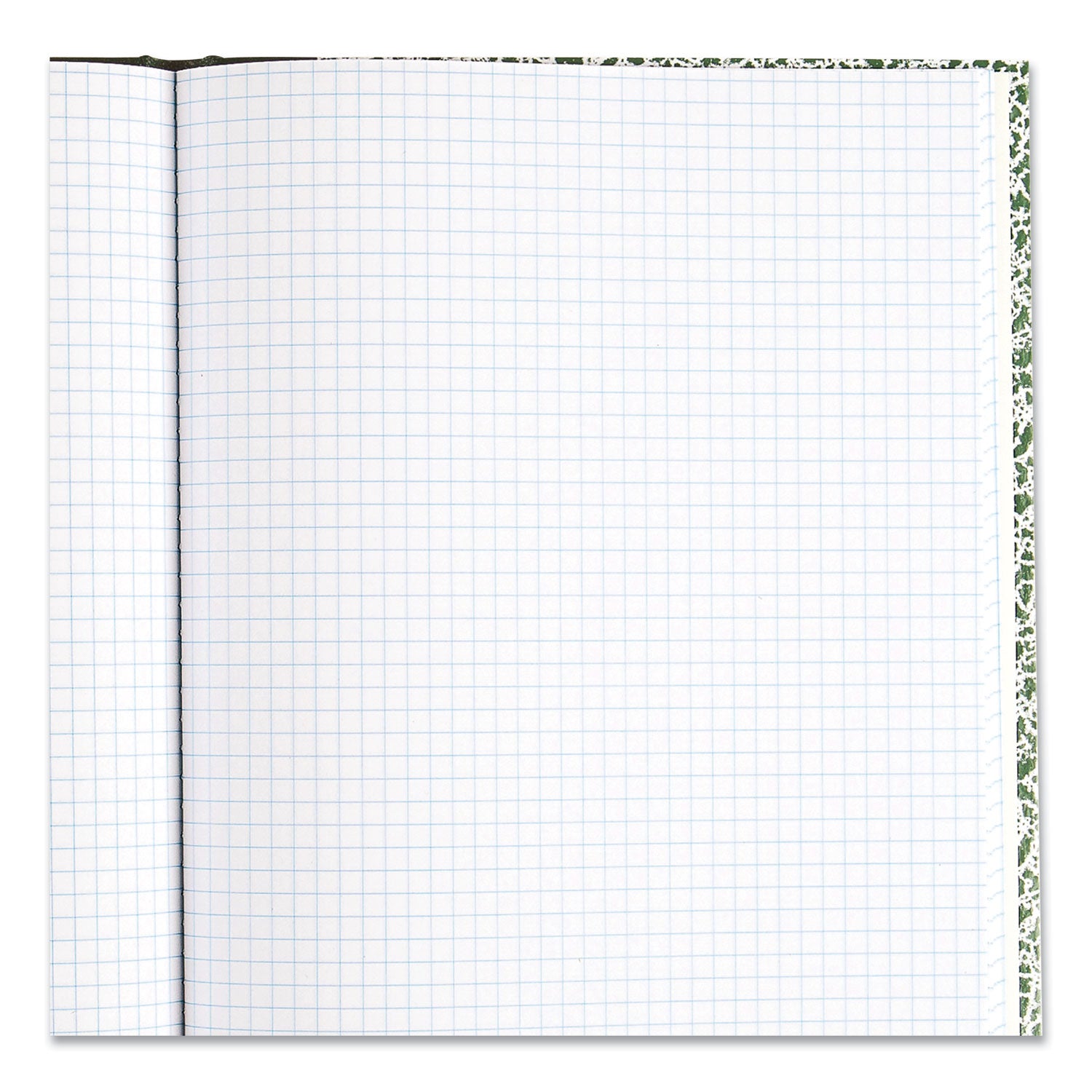 Rediform Lab Composition Notebook - 96 Sheets - Sewn - 7 7/8" x 10 1/8" Sheet Size - White Paper - Green Marble Cover - Recycled - 1 Each