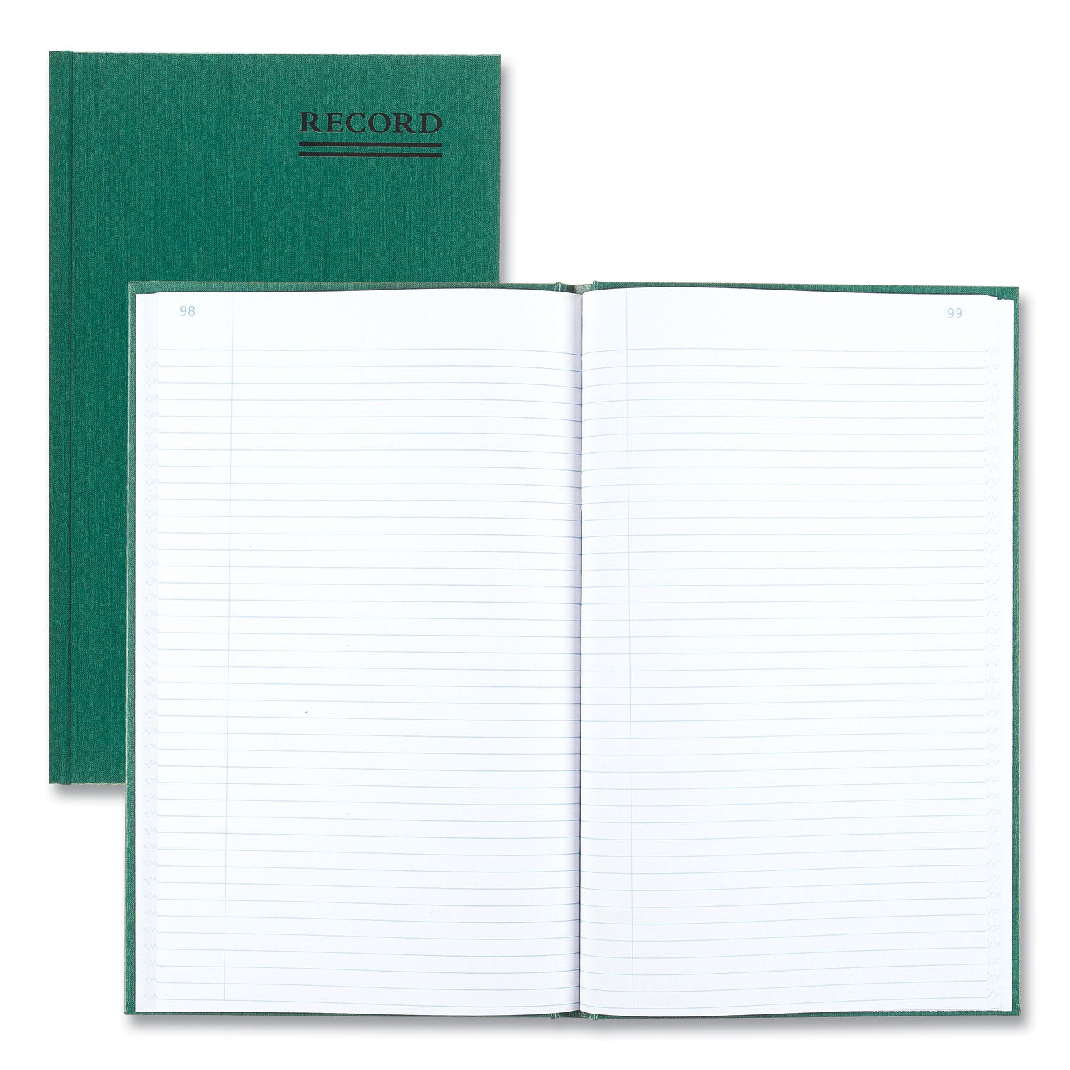 Rediform Emerald Series Account Book - 150 Sheet(s) - Gummed - 7.25" x 12.25" Sheet Size - Green - White Sheet(s) - Green Print Color - Green Cover - Recycled - 1 Each