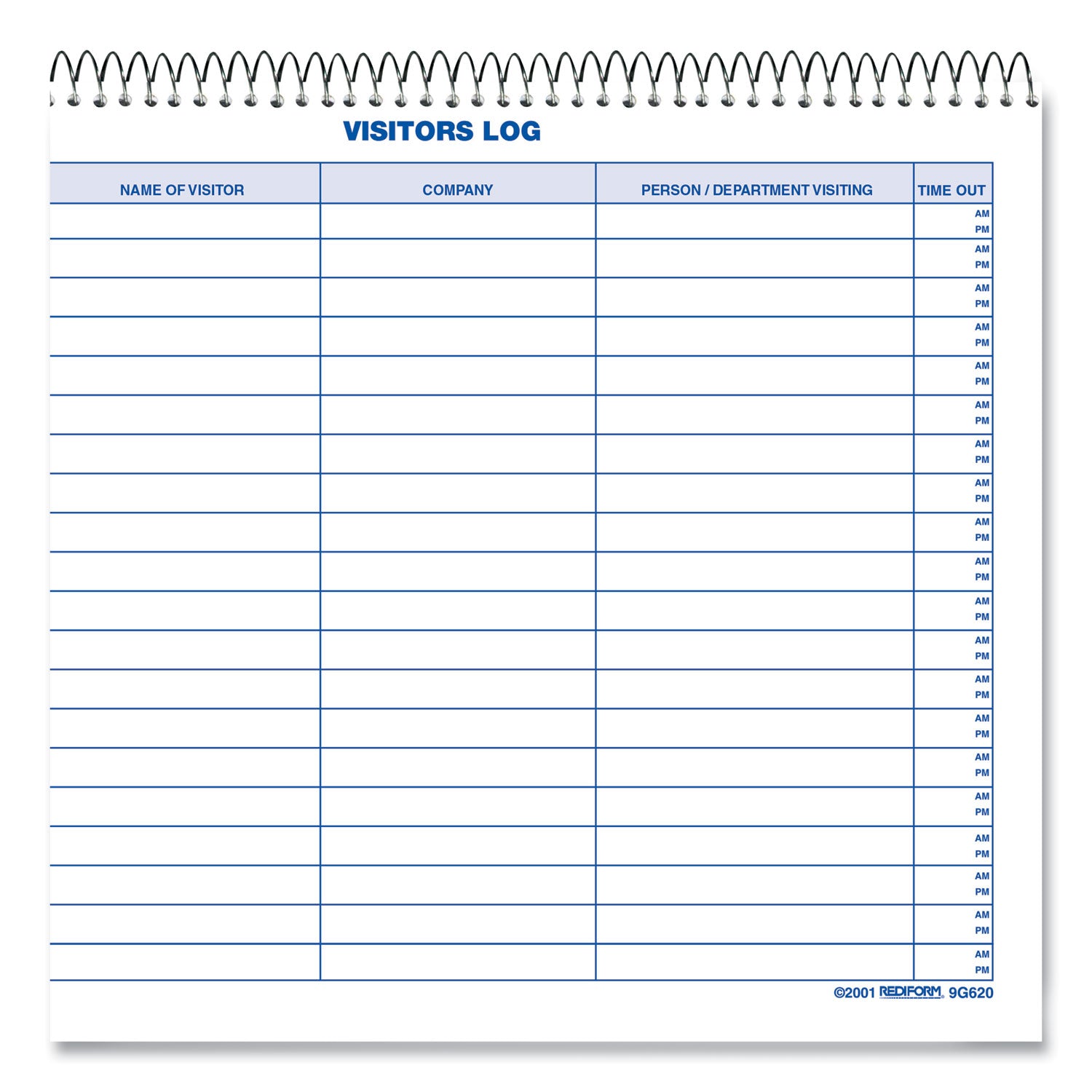 50 Sheet(s) - Wire Bound - 1 Part - 11" x 8.50" Sheet Size - White - White Sheet(s) - Blue Print Color - Recycled - 1 Each
