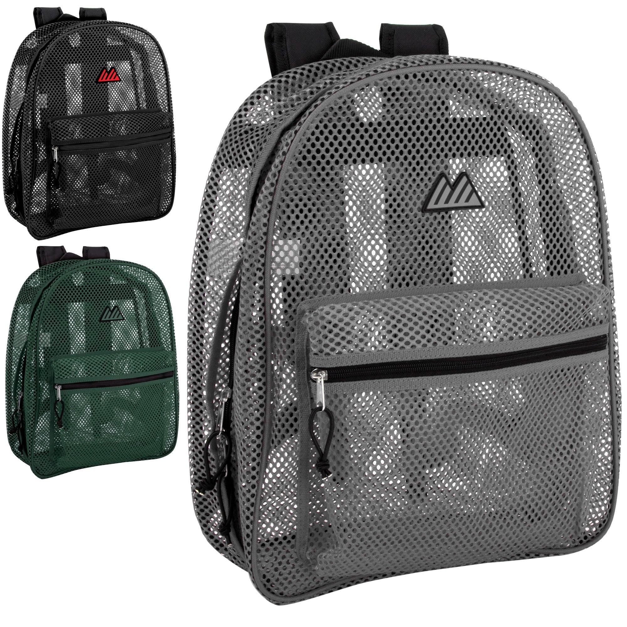 Bulk Premium 17" Mesh Backpack - 3 Colors - 24 in the Pack