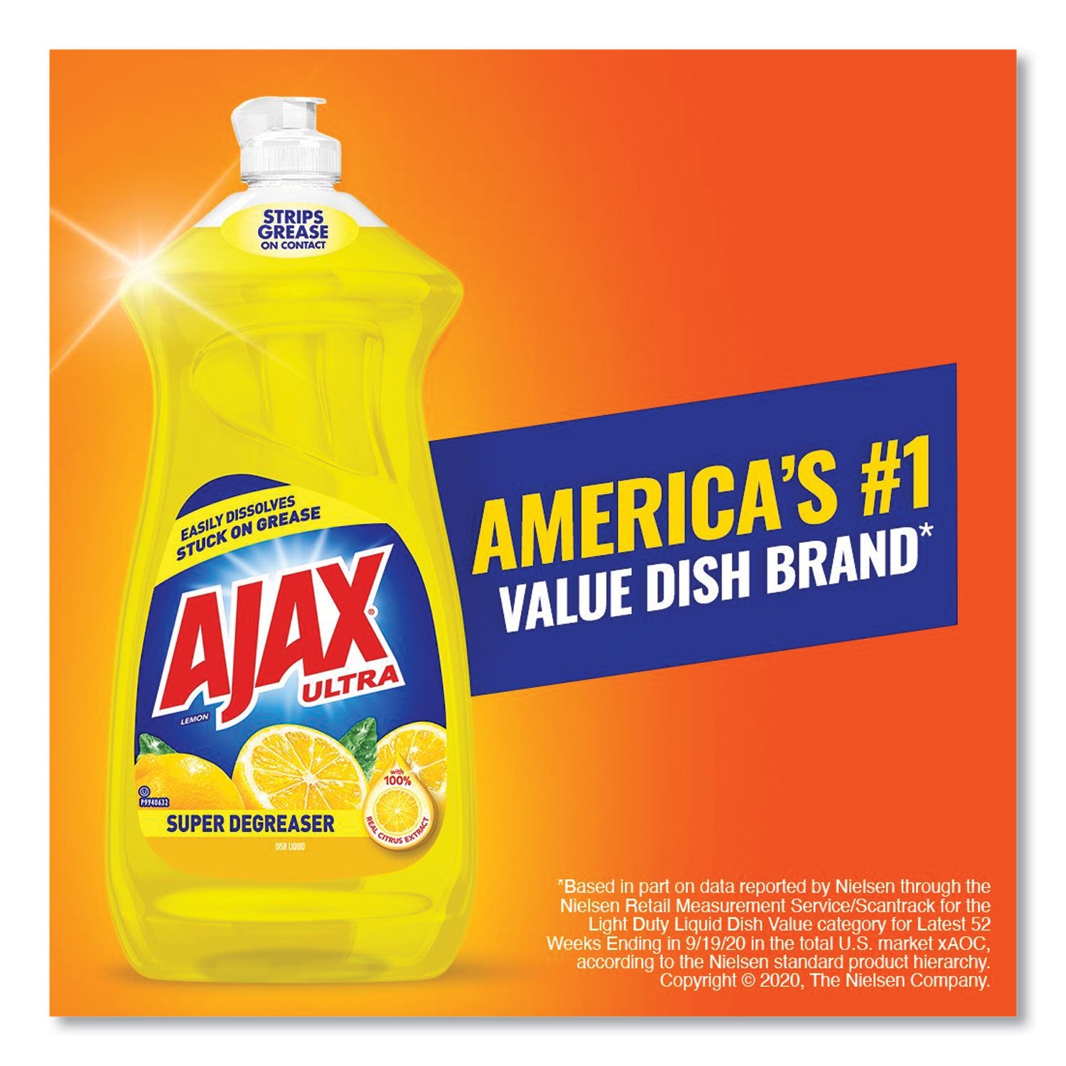 Dish Detergent, Lemon Scent, 28 Oz Bottle