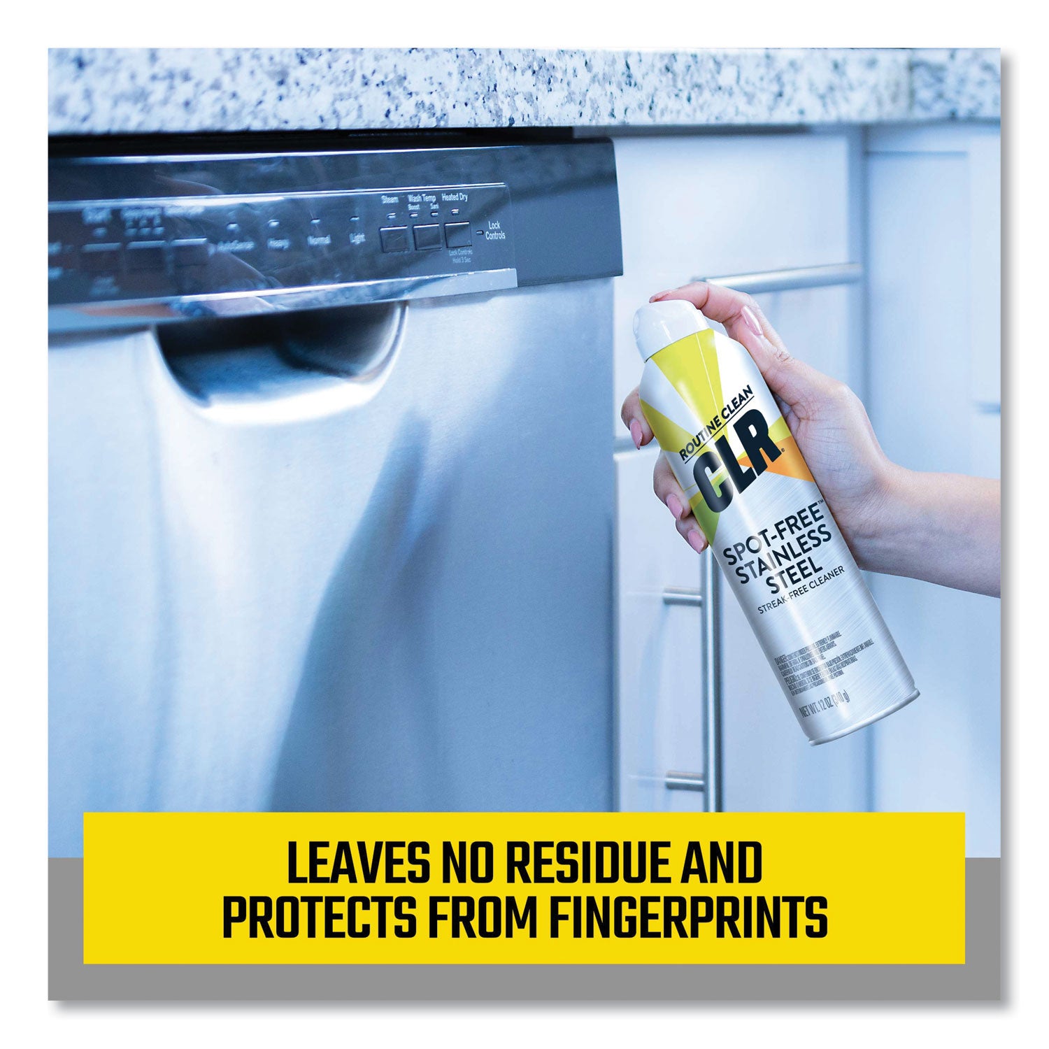 For Multipurpose - Aerosol - 12 fl oz (0.4 quart) - Recommended For: Dirt Remover, Residue Remover, Fingerprint Remover, Streak Remover, Soil Remover - Easy to Use - White - 6 / Carton