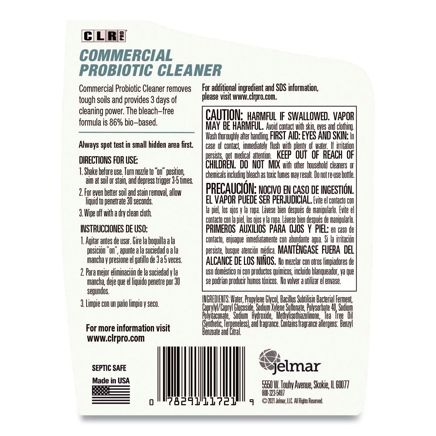 For Commercial, Multipurpose - Spray - 32 fl oz (1 quart) - Lemon Scent - White - 6 / Carton