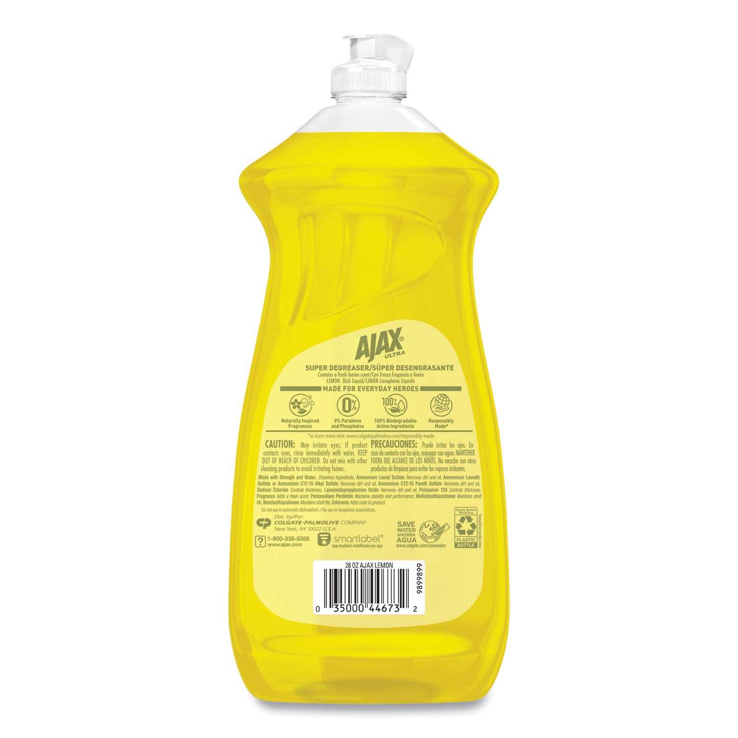 Dish Detergent, Lemon Scent, 28 Oz Bottle