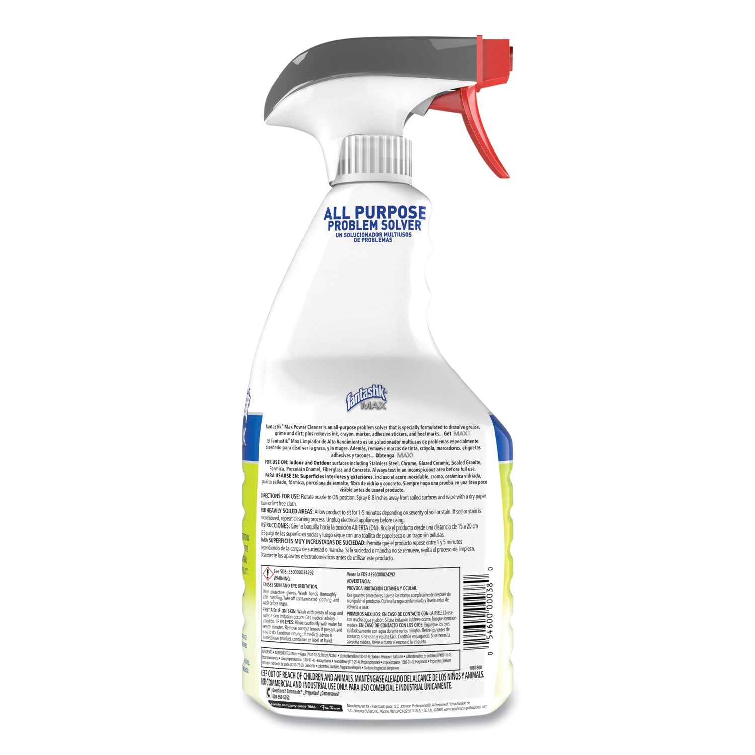fantastik&reg; Max Power Cleaner - 32 fl oz (1 quart) - Clear - 1 Each