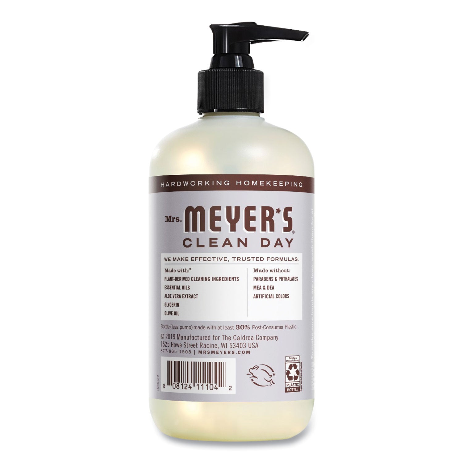 Mrs. Meyer's Hand Soap - Lavender Scent - 12.50 fl oz - Dirt Remover, Grime Remover - Hand - Moisturizing - Multicolor - Non-drying, Paraben-free, Phthalate-free, Cruelty-free - 1 Each