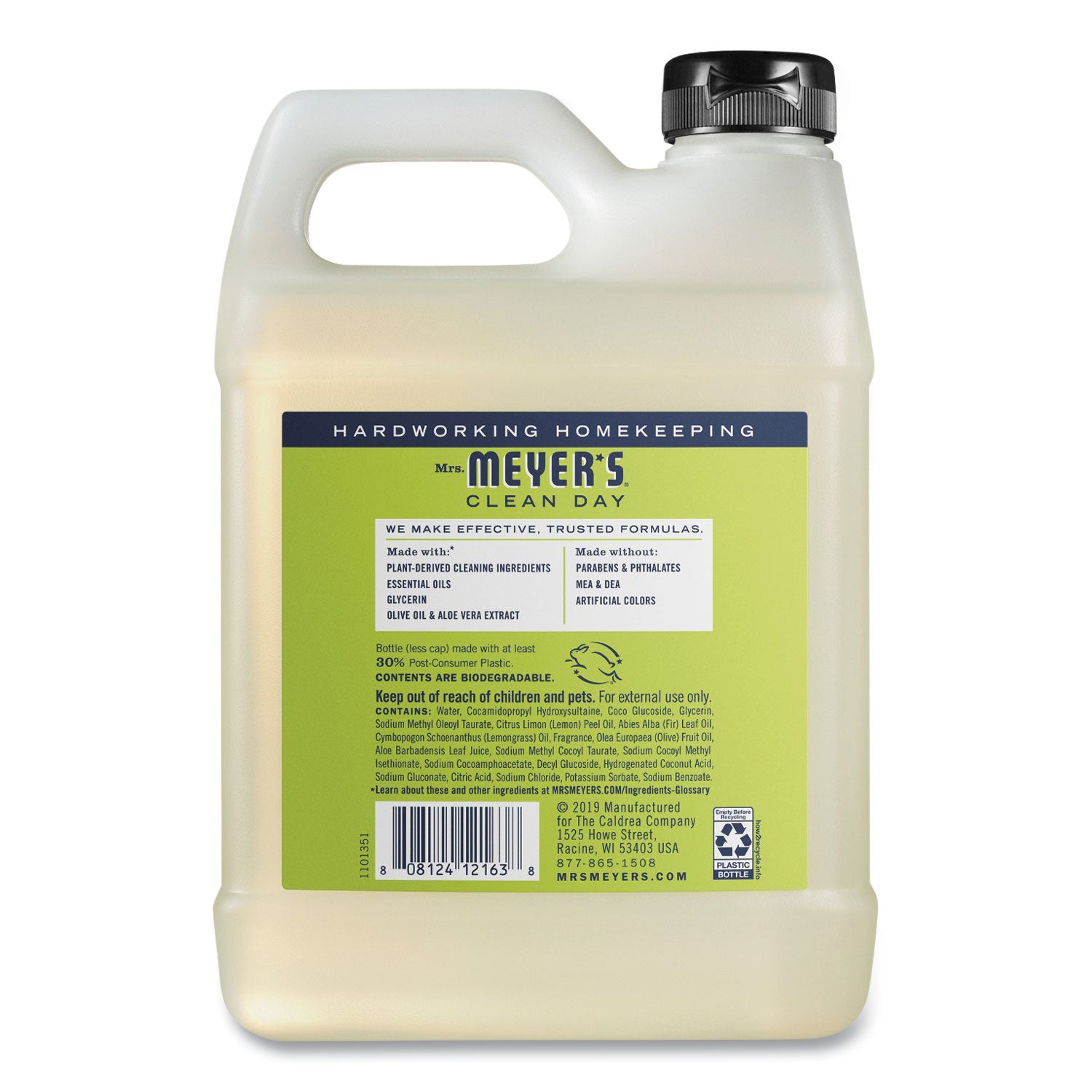 Clean Day Liquid Hand Soap Refill, Lemon Scent, 33 Oz, 6/Carton