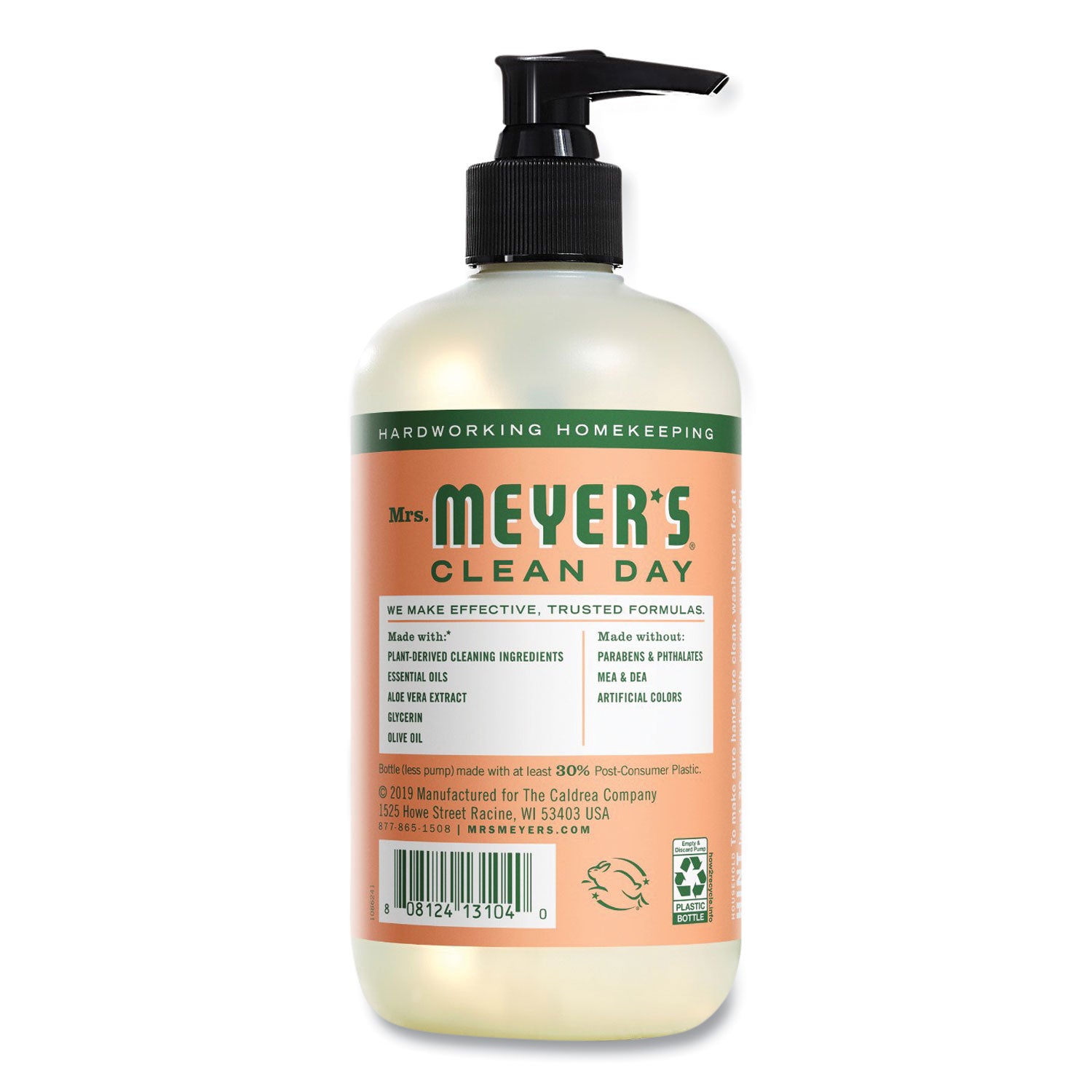 Clean Day Liquid Hand Soap, Geranium Scent, 12.5 Oz, 6/Carton