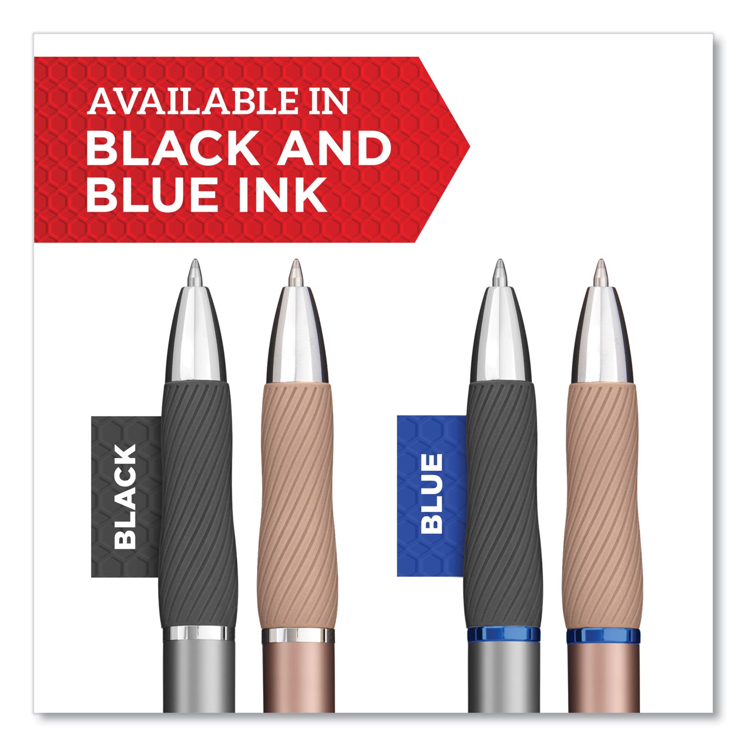 Sharpie S-Gel Pen - 0.7 mm Pen Point - Black Ink - Rose Gold Barrel - 1 Dozen