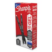 Sharpie S-Gel Pens - 0.7 mm Pen Point - Retractable - Blue Ink - Gel-based - 1 Dozen