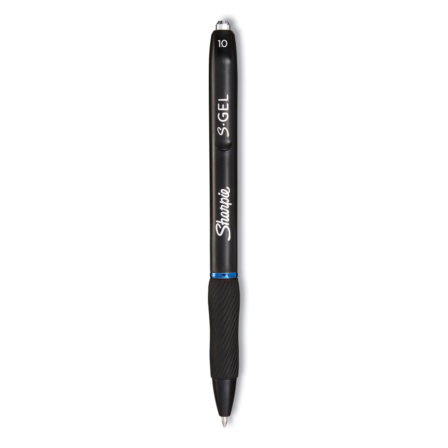 1 mm Bold Pen Point - Retractable - Blue Ink - Gel-based - Black Barrel - 36 / Box