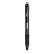1 mm Bold Pen Point - Retractable - Blue Ink - Gel-based - Black Barrel - 36 / Box