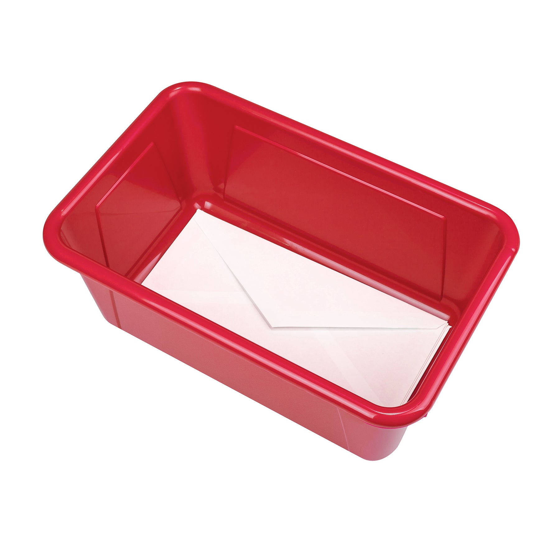 Small Cubby Bin, Red