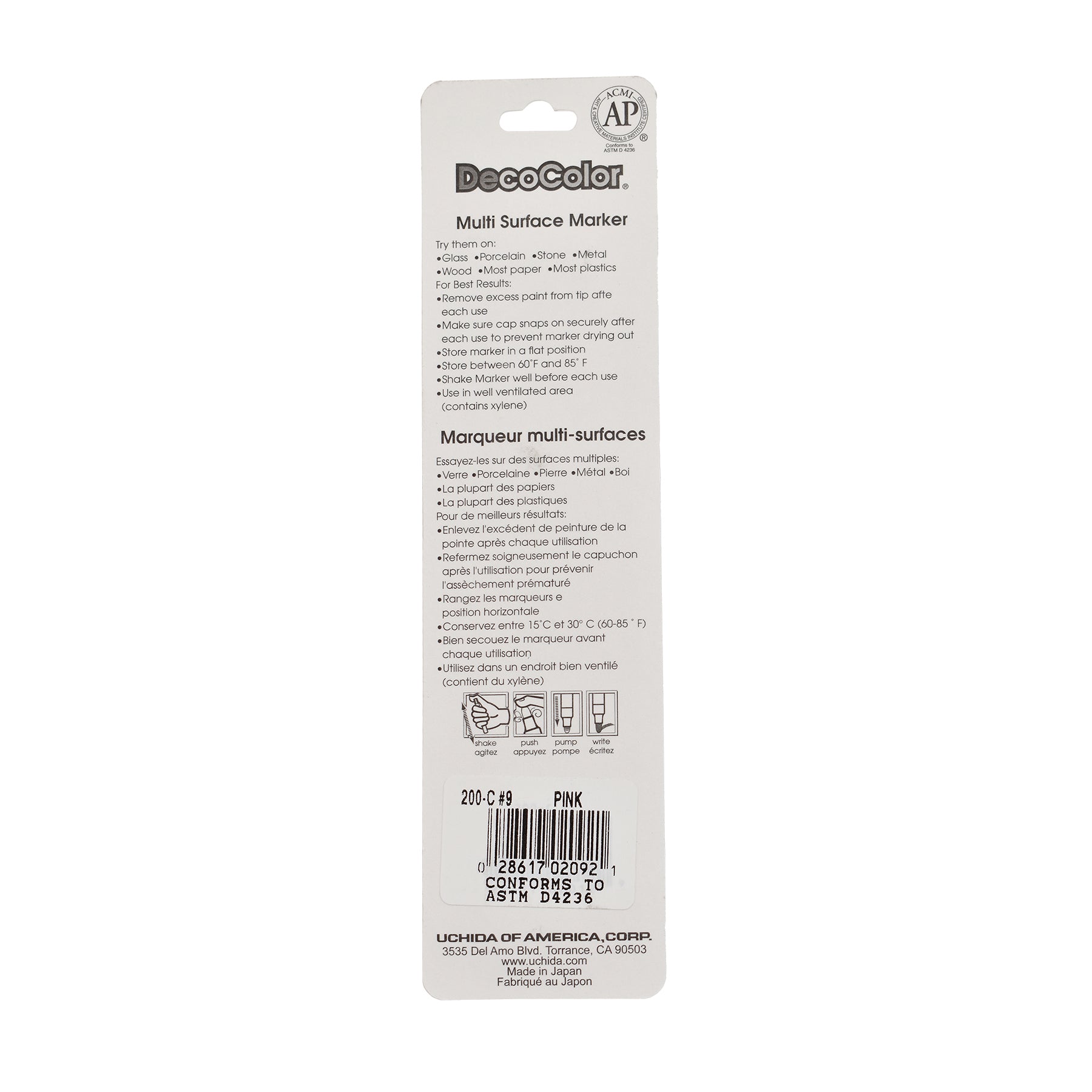 DecoColor® Paint Marker, Fine, 200-S, Pink #9