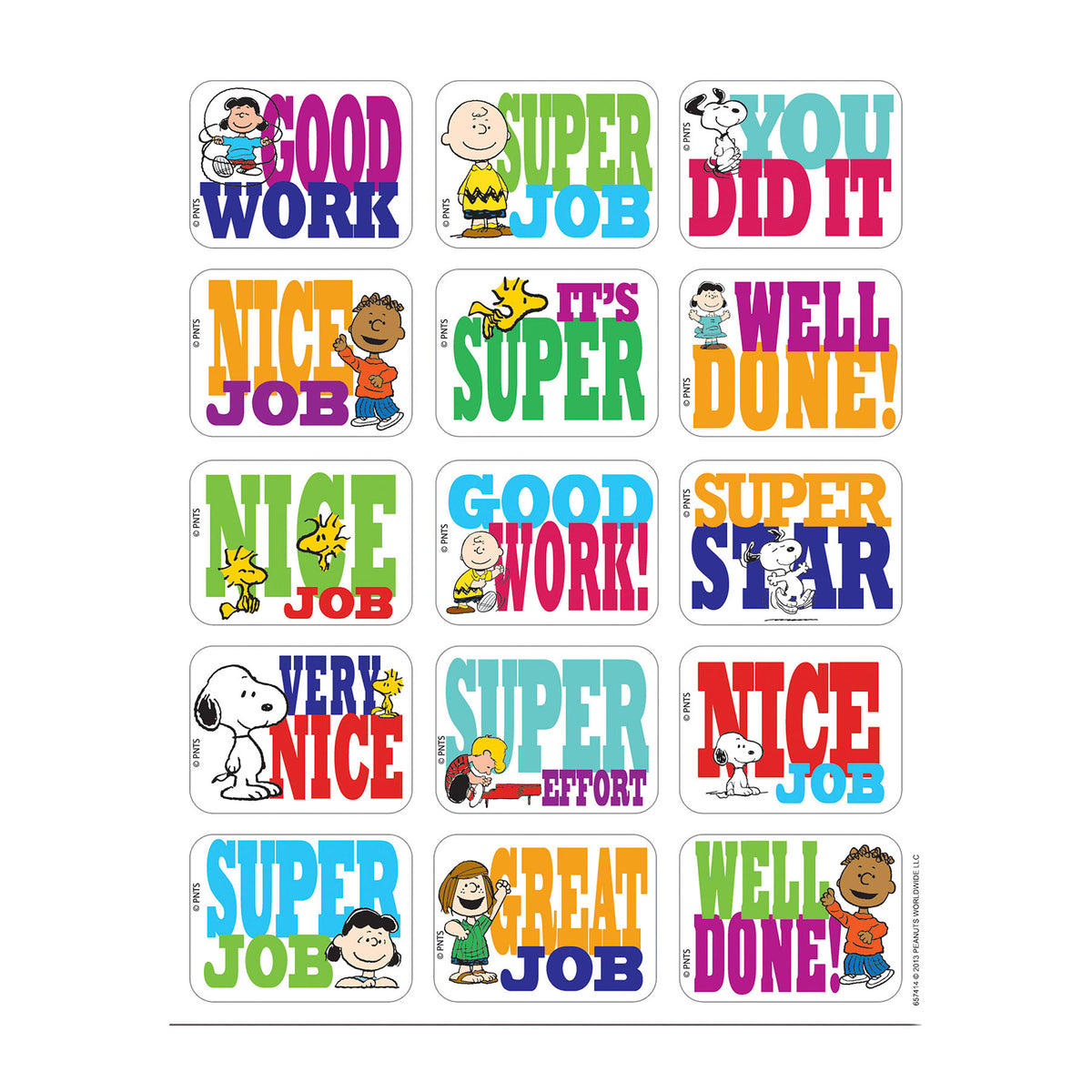 PEANUTS SUCCESS STICKERS