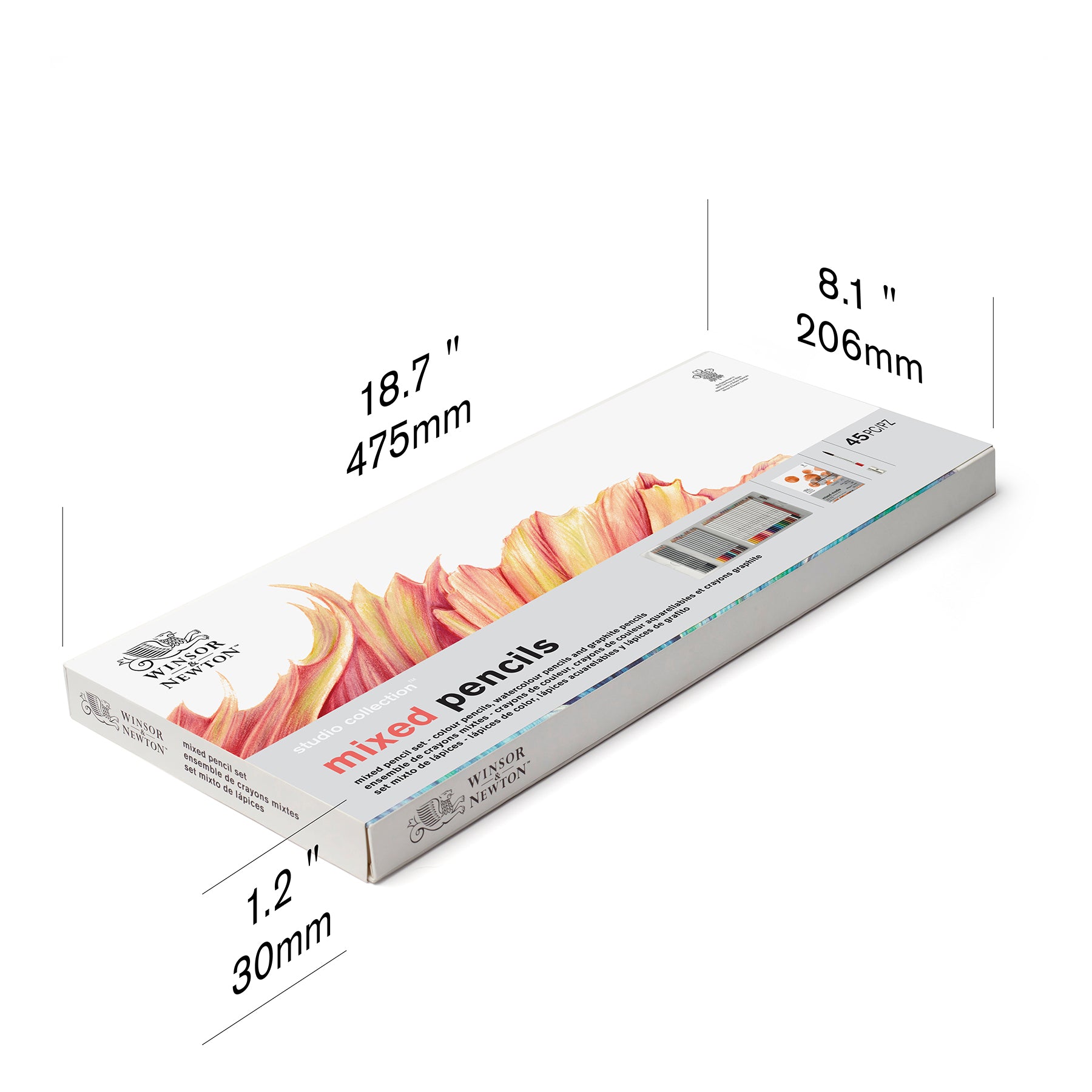 WN Studio Collection Mixed Pencil Box Set - 45pc