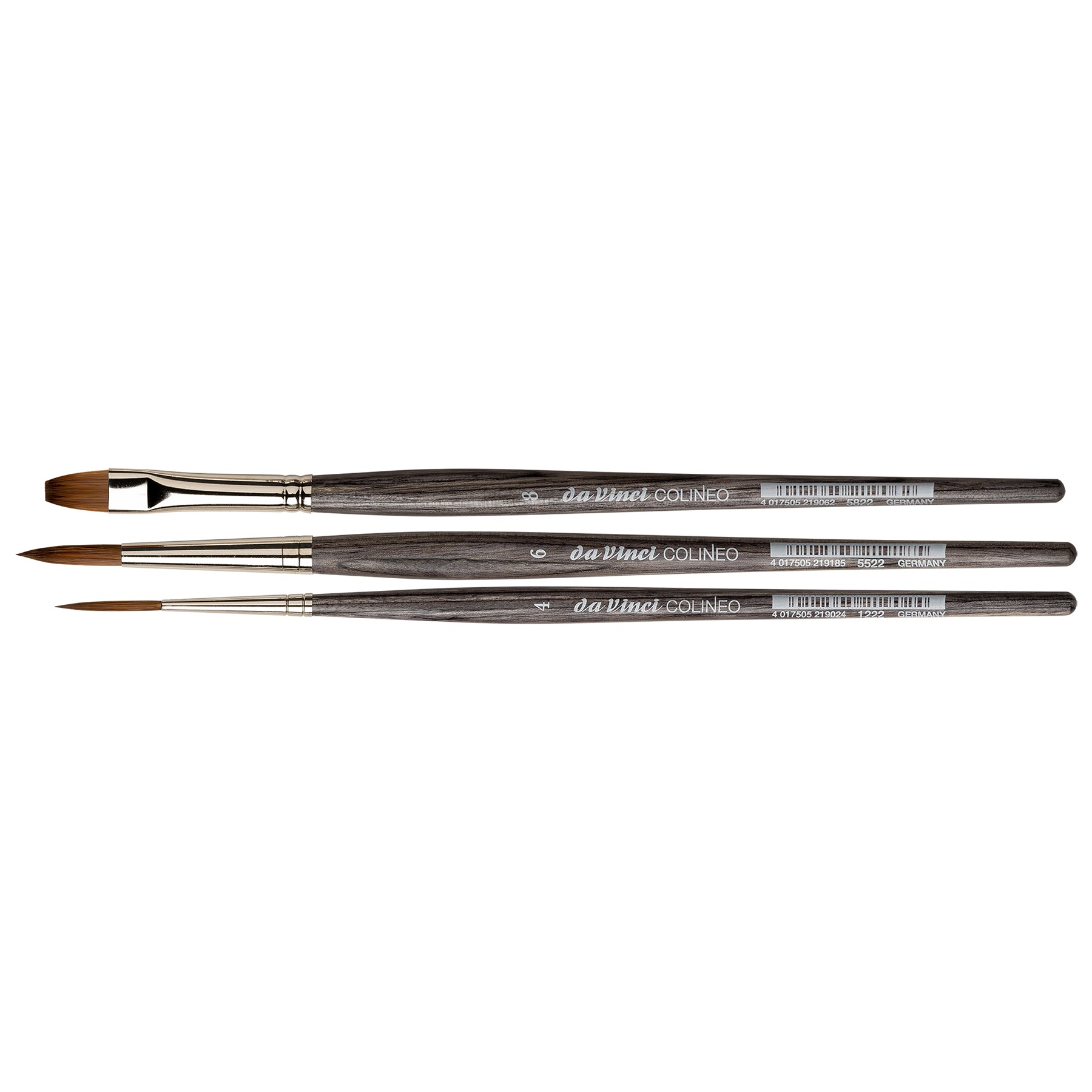 COLINEO Synthetic Red Sable, Watercolor & Acrylic, 3 Brush Set