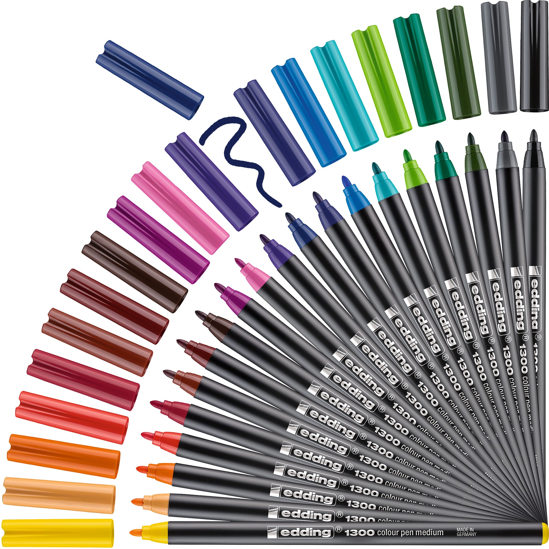 edding 1300 Colour Pen Medium - Metal Box of 20 - Assorted